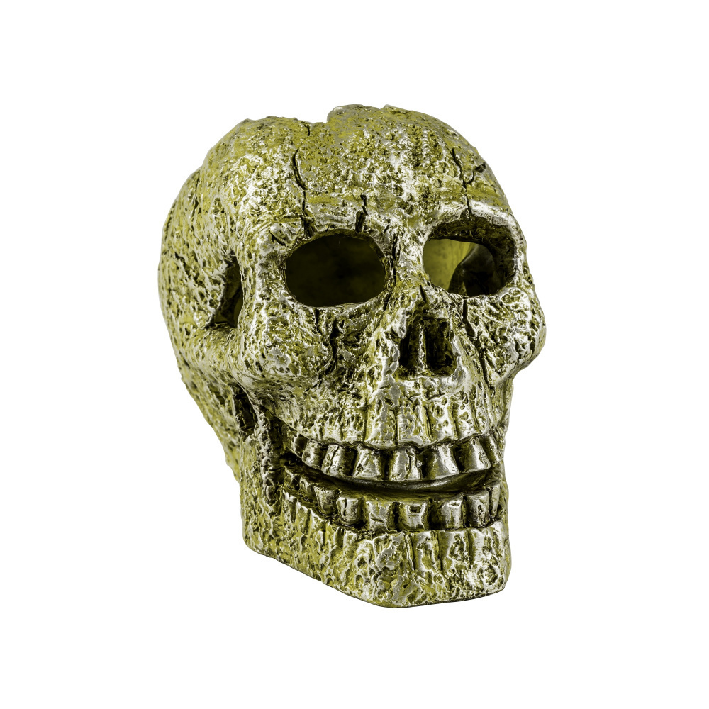GloFish Ornament Skull Aquarium Decoration - Spooky Underwater Decor for Fish Tanks, Terrariums & Aquatic Habitats