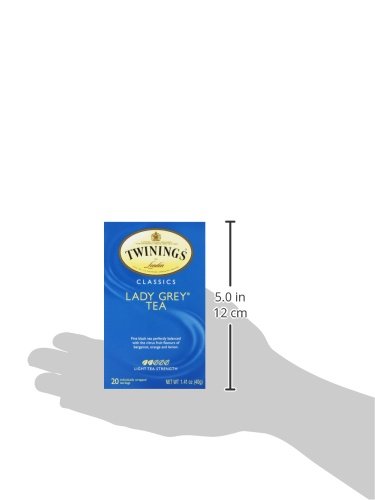 Twinings Lady Grey Black Tea - 20 Tea Bags | Premium Earl Grey Blend with Citrus & Bergamot | Perfect for Afternoon Tea & Relaxation