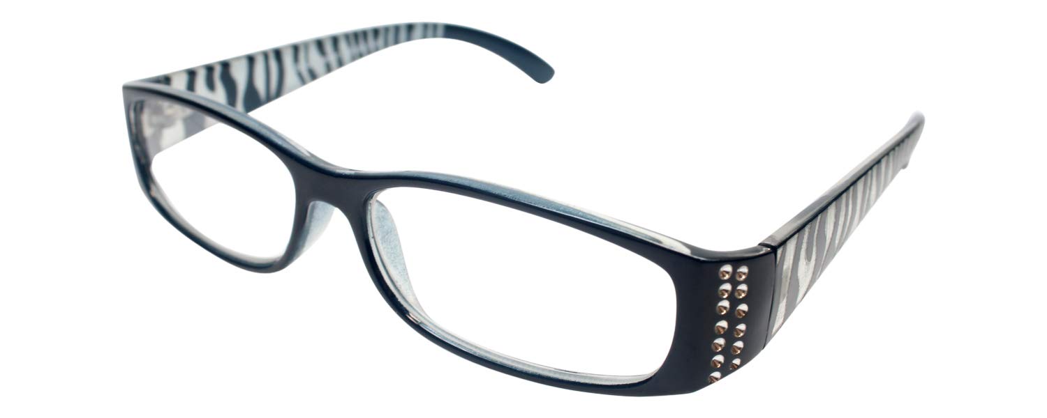 Stylish FA-29 Designer Reading Glasses for Women & Men - Fashionable Lightweight Readers with Spring Hinges - Perfect for Reading, Computer Use & Daily Activities