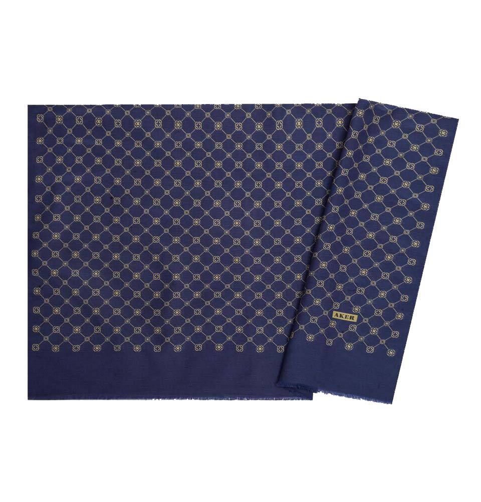 Aker Silk Cotton Patterned Shawl #7857 424 - Elegant Women's Fashion Scarf for Parties, Weddings & Everyday Wear