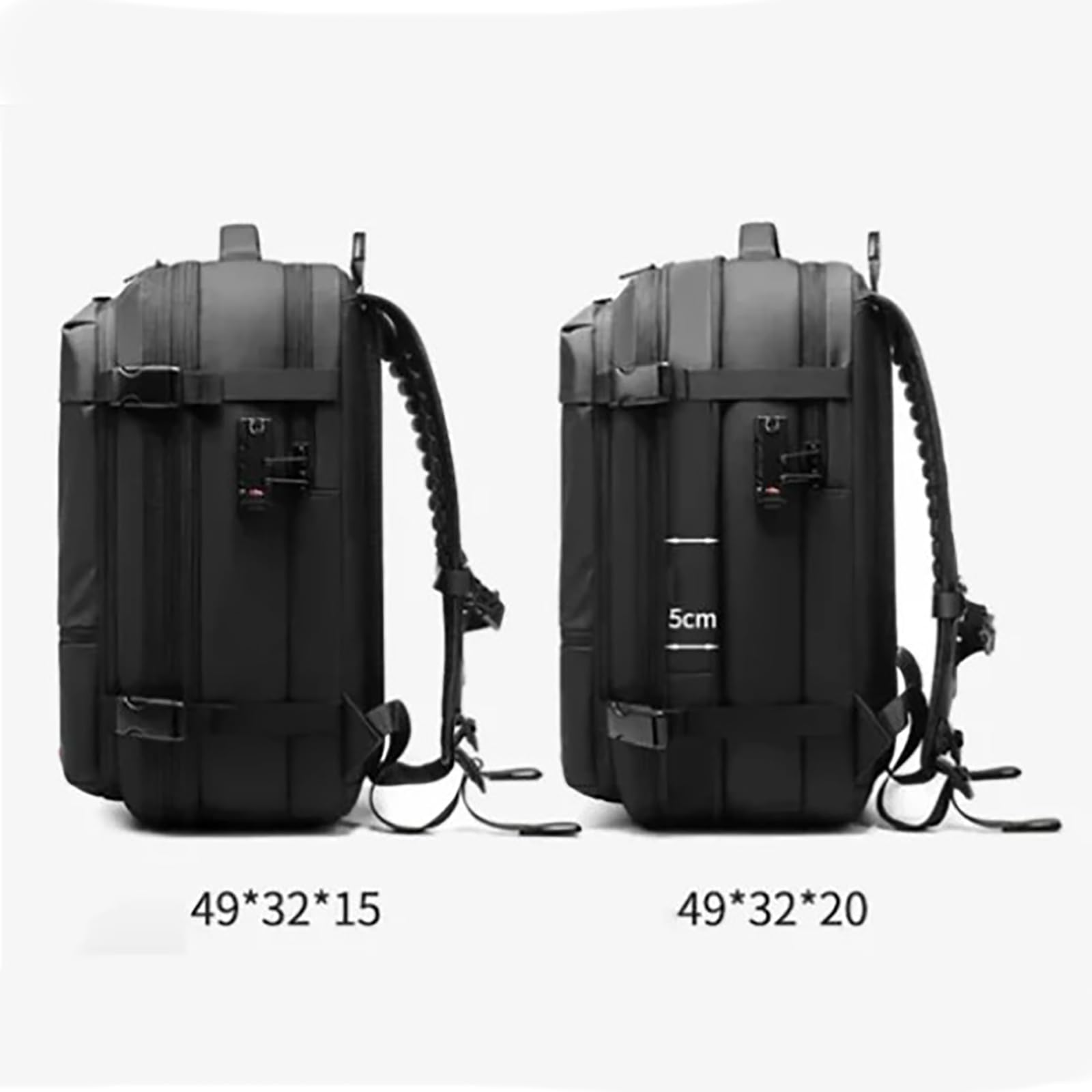 Vacuum Compression Backpack for Travel - Portable & Space-Saving (B-blue)