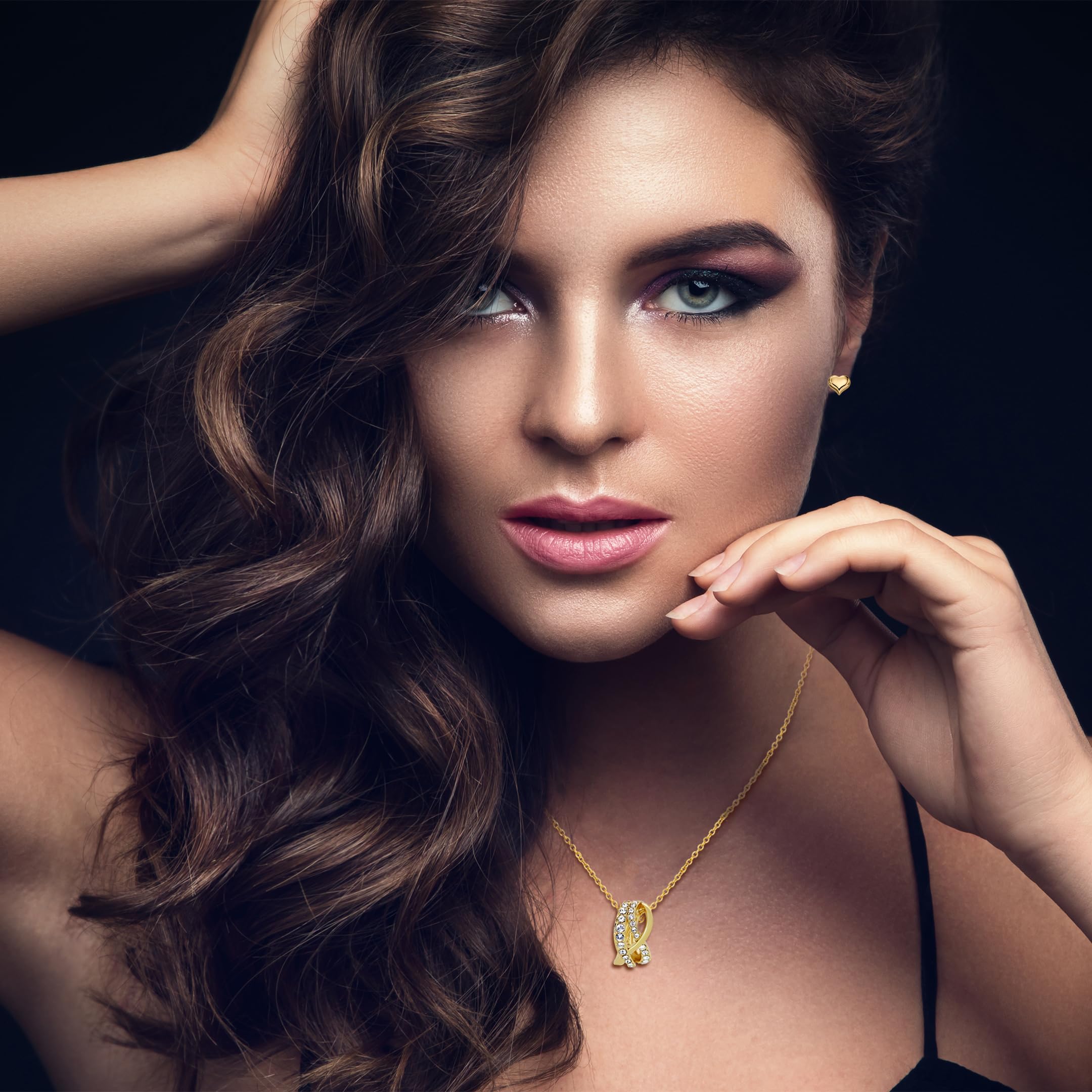 TRYNDI 18K Gold Plated Eternal Knot Necklace for Women - Elegant Jewelry Gift for Mother’s Day, Valentine’s Day, Birthday & Anniversary - Perfect Romantic Present for Girlfriend, Wife & Soulmate - Ideal for Date Nights, Weddings & Special Occasions