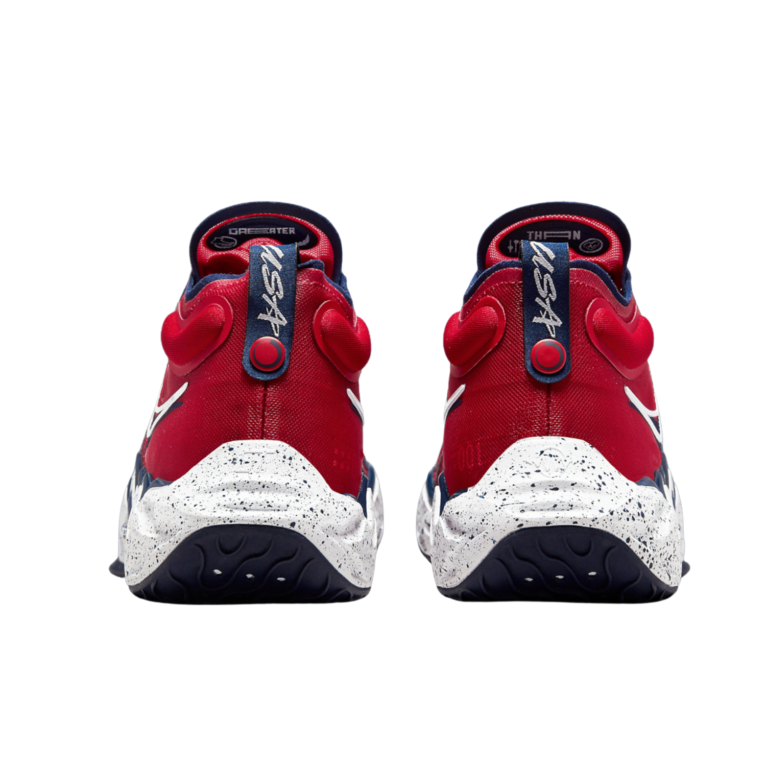 Nike Air Zoom GT Run Basketball Shoes - Team USA Colorway (Red, Blue, Void White) - High-Performance Cushioning for Court Play & Streetwear Fashion
