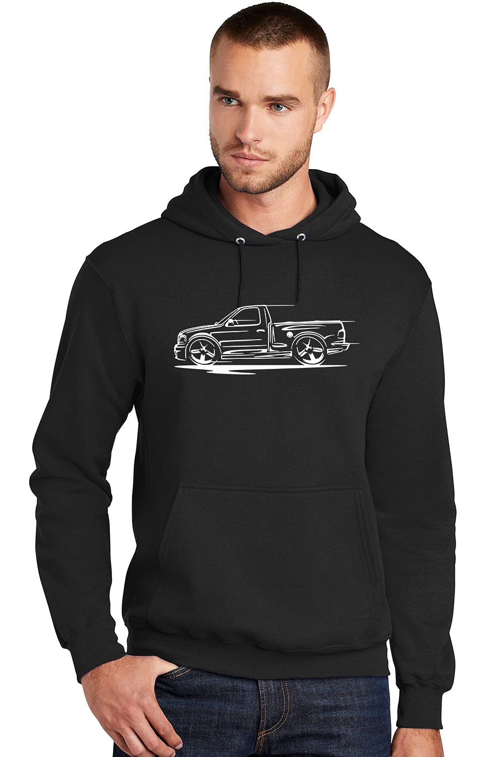 1999-2004 Ford SVT Lightning F150 Truck Hoodie - Redline Design Pullover Sweatshirt for Car Enthusiasts | Perfect for Car Shows, Racing Events & Casual Wear