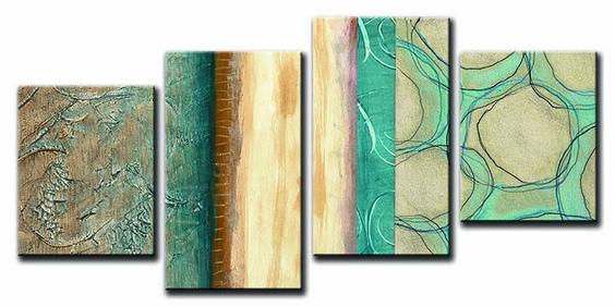 Abstract Canvas Painting for Living Room - Large Modern Wall Art Above Bed - Handmade Acrylic Painting for Home Decor - Perfect for Bedroom, Office & Lounge Spaces