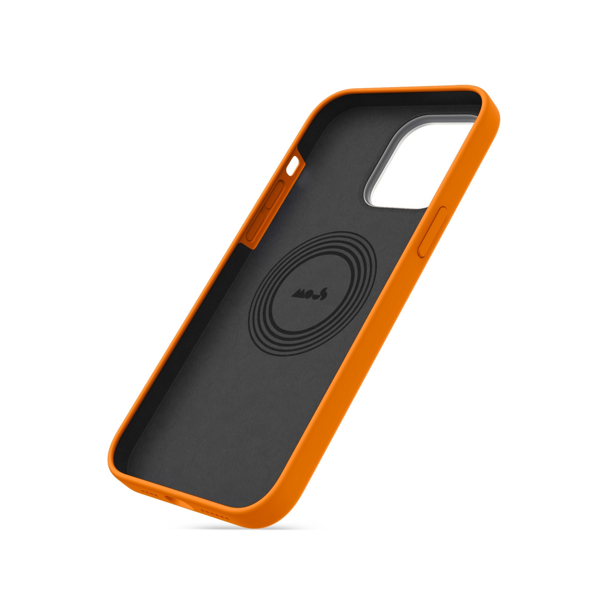 MagSafe® Compatible Tangerine Silicone Phone Case - Slim & Minimalist Design for iPhone 13/14/15 - Perfect for Everyday Use, Work & Travel