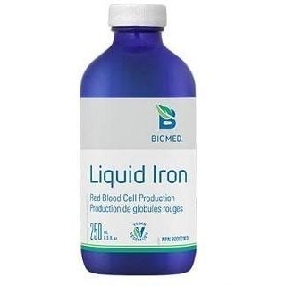 Biomed Liquid Iron Supplement 250ml - High Absorption Iron Drops for Energy & Vitality - Perfect for Anemia Support & Daily Wellness