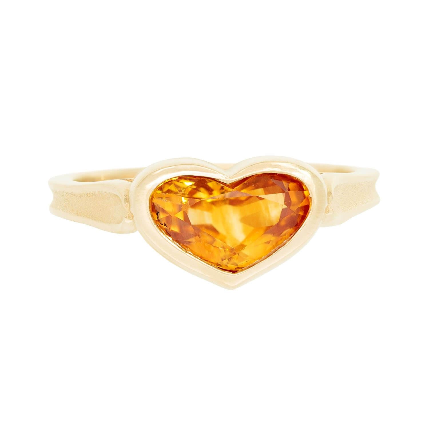 14K Gold 2.25ct Natural Ceylon Sapphire Heart Ring - No Heat Treatment, Vintage Style Jewelry for Anniversary, Engagement & Romantic Gifts