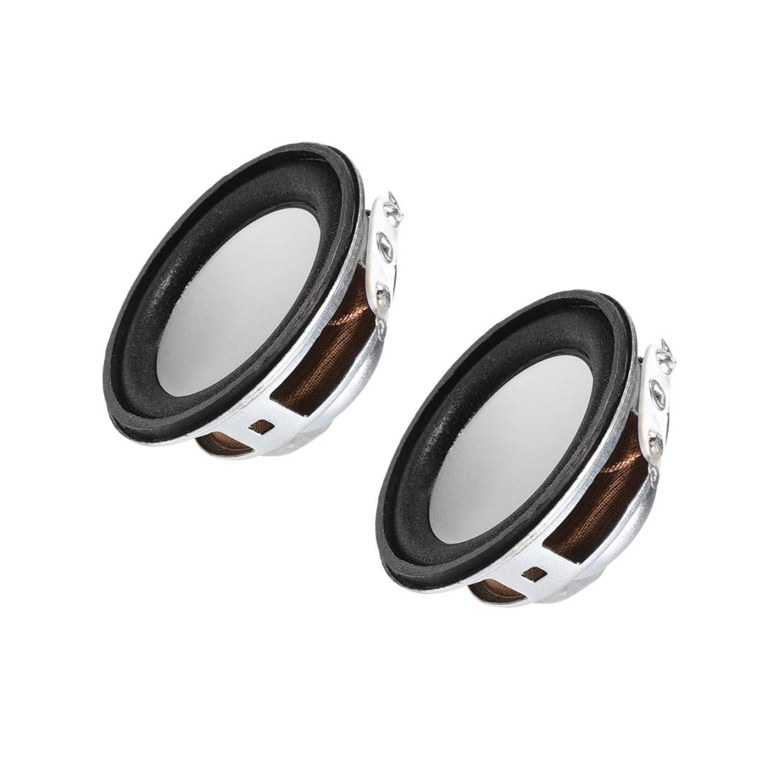 uxcell 3W 4 Ohm Micro Internal Speaker - 40mm Dia Magnet Loudspeaker (2pcs) for DIY Electronics, Laptop Repair & Audio Projects