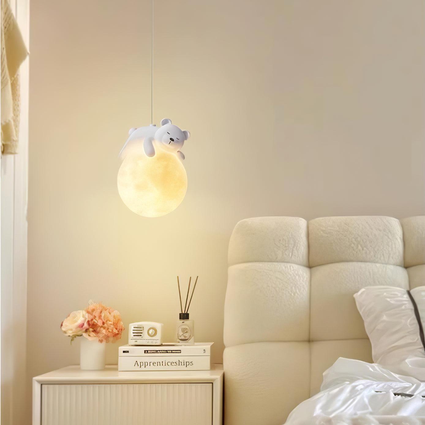 Animal Shaped Sleeping Pendant Light - Cute Night Light for Kids Room, Nursery, Bedroom Decor | Perfect for Bedtime Stories & Creating Cozy Atmosphere