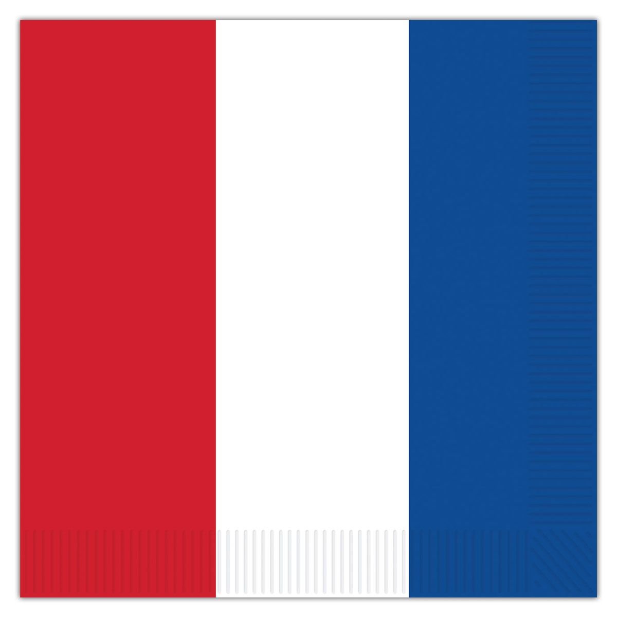 Beistle Patriotic Red White & Blue Luncheon Napkins - 50 Count, Premium Paper Napkins for 4th of July, Memorial Day, Labor Day BBQs & Parties