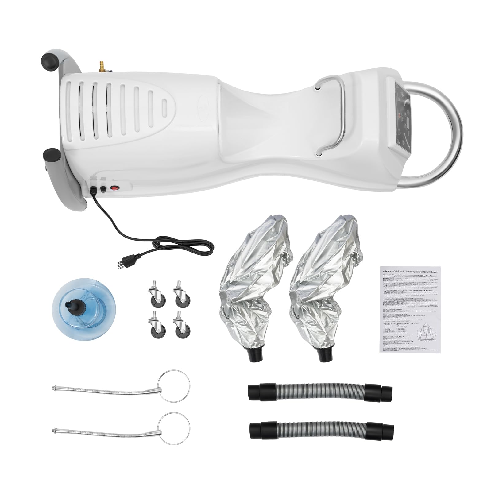 7 in 1 Professional Hair Steamer & Dryer with Hood - 700W Freestanding Salon Hair Treatment Machine with Wheels for Perming, Styling & SPA - Perfect for Home Salons & Professional Hairdressers