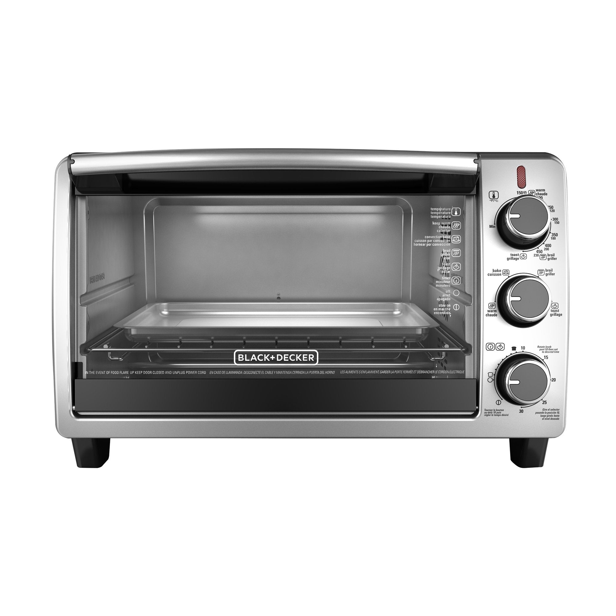 BLACK + DECKER TO1950SBDG3 Convection Countertop Oven - Factory Certified with Full Warranty - Perfect for Baking, Roasting & Toasting in Small Kitchens