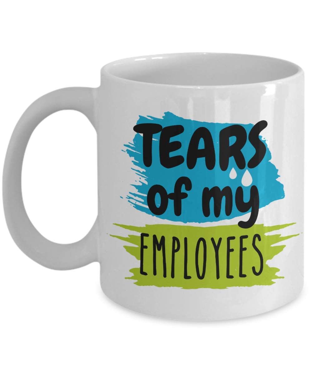Funny Boss Coffee Mug - 11oz Office Humor Gift with Inspirational Quote, Perfect for Boss's Day, Employee Appreciation or Workplace Decor - Great for Coffee, Tea & Desk Organization