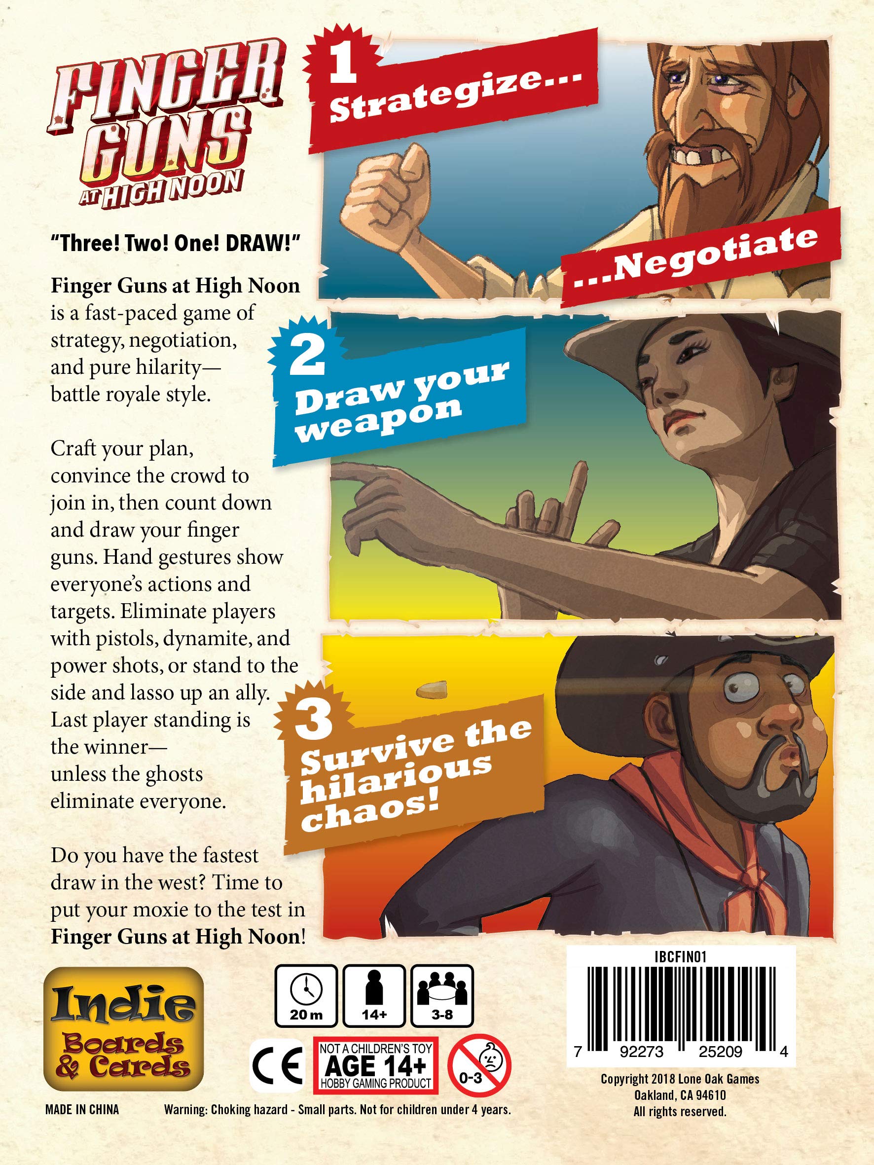 Finger Guns Toy - High Noon Duel Game for Kids & Adults | Fun Party, Cowboy-Themed Play & Western Role-Playing Scenes