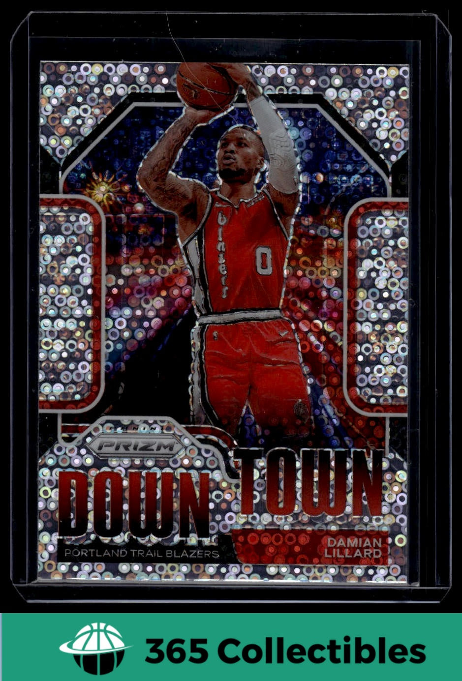 2020-21 Panini Prizm NBA Basketball Card #12 Damian Lillard - Portland Trail Blazers - Collectible Trading Card for Sports Fans and Memorabilia Enthusiasts