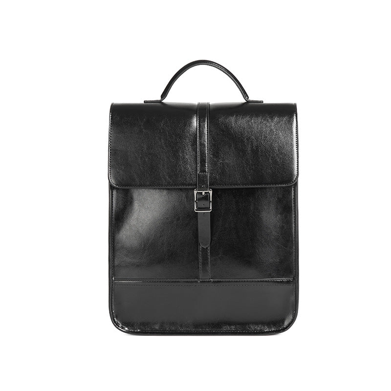 Premium Genuine Leather Backpack for Men & Women - Durable & Stylish Laptop Bag for Work, Travel & School - Water-Resistant & Spacious Design