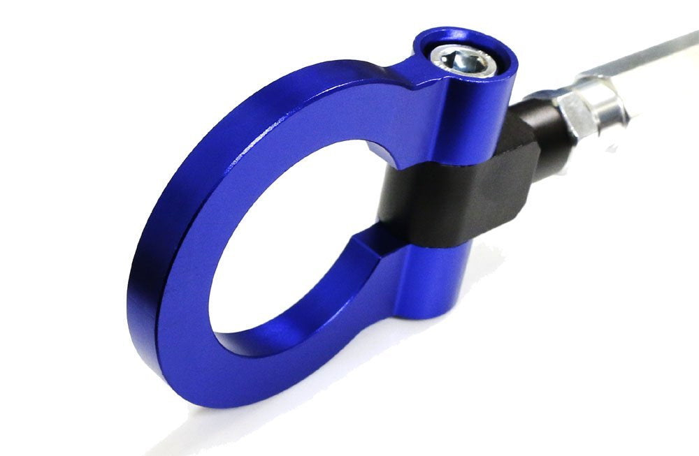 High-Performance Blue CNC Aluminum Tow Hook Ring - Compatible with Scion FRS, Subaru BRZ & WRX - Track Racing & Off-Road Accessory for Enhanced Safety & Style