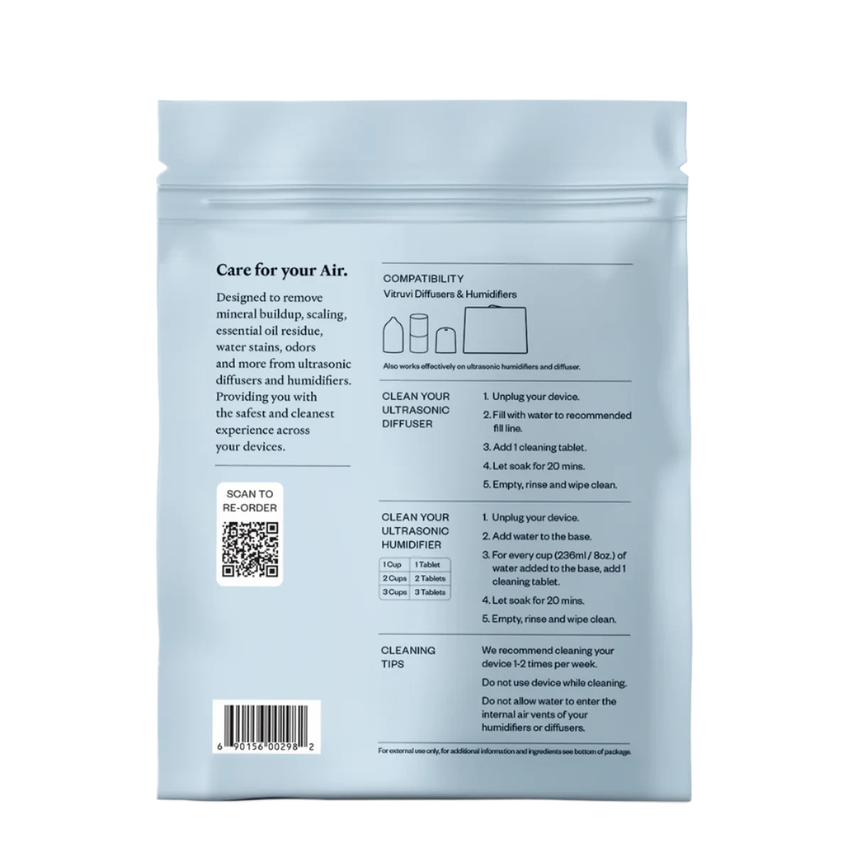 Essential Oil Diffuser Cleaning Tablets - Deep Clean & Freshen Your Aromatherapy Device for Home & Spa Use