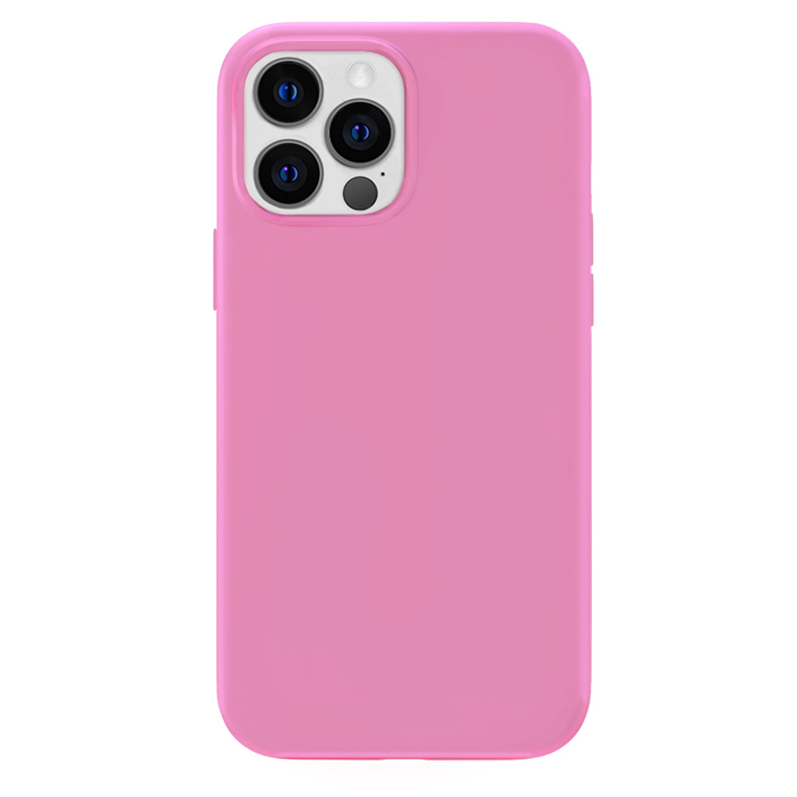 Hot Pink Silicone iPhone Case - Shockproof, Slim & Durable Phone Cover for iPhone 13/14/15 - Perfect for Everyday Use, Gym & Travel