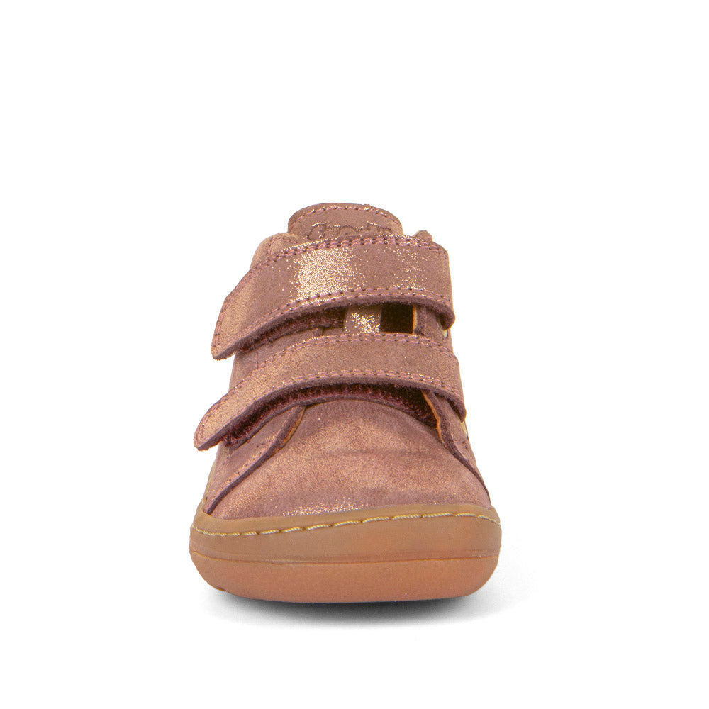 Froddo Barefoot Shoes for Girls - First Step Lace-Up Walking Shoes in Pink & Gold | Lightweight & Flexible for Toddler First Steps, Indoor & Outdoor Play