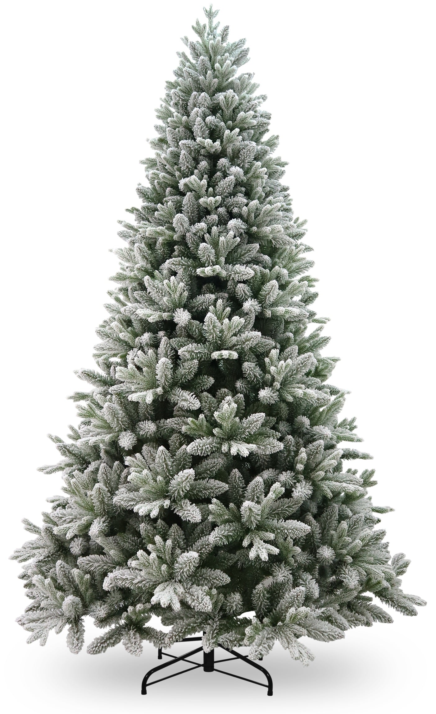 7.5' Pre-Lit Snowy Wellington Fir PowerConnect™ Artificial Christmas Tree with 600 LED Lights - Perfect for Home, Office, and Holiday Decorations