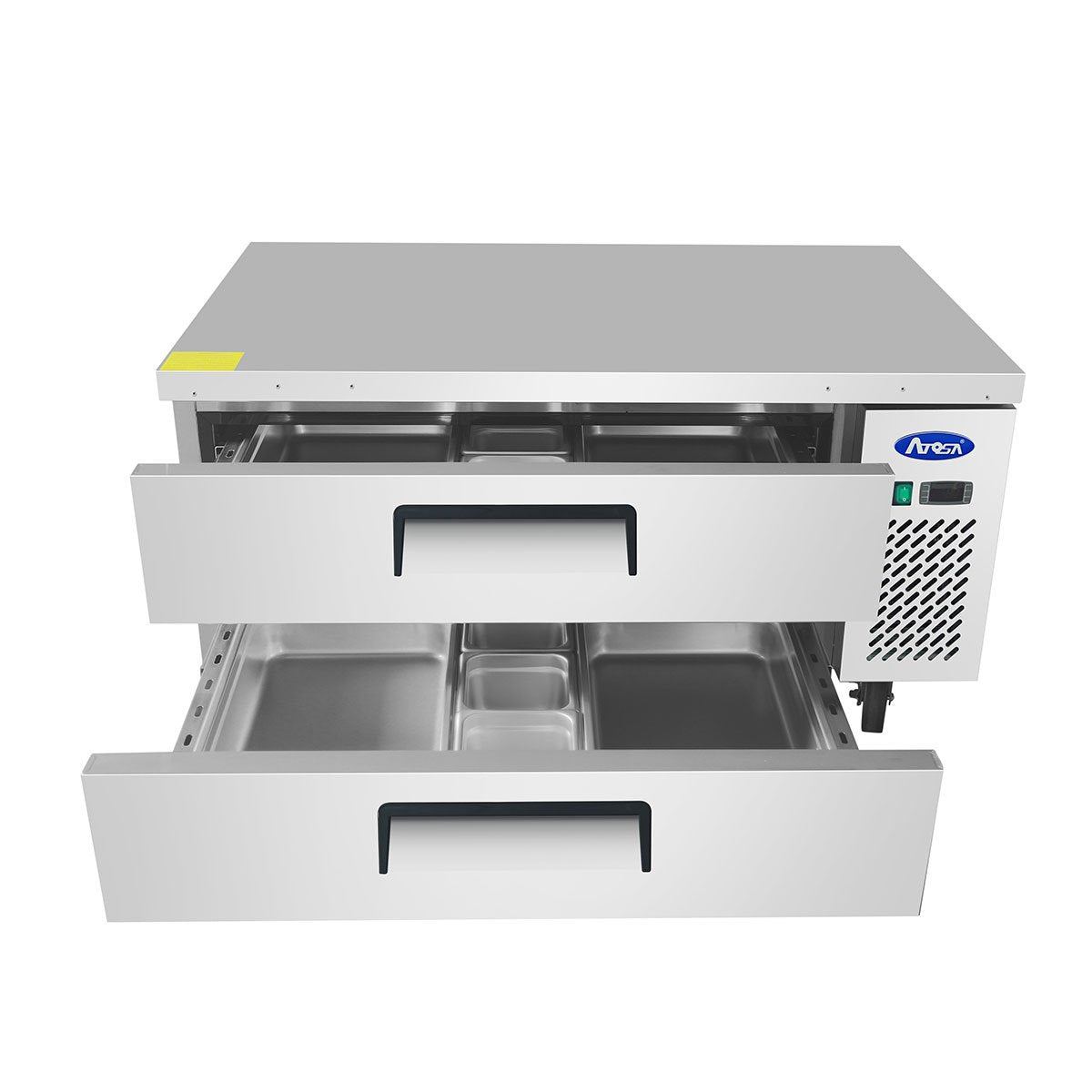Atosa MGF8450GR 48-Inch Commercial Chef Base Refrigerator - Heavy Duty Stainless Steel Kitchen Equipment for Restaurants & Catering Businesses