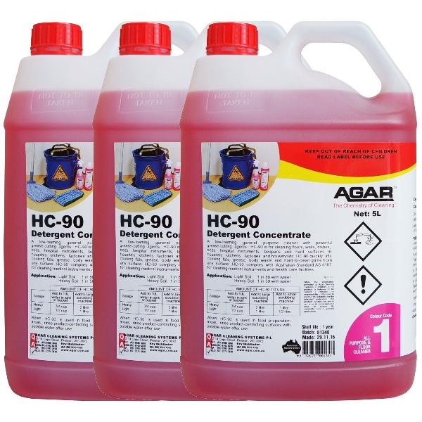 Agar HC 90 Low Foaming Mopping Detergent - Professional Floor Cleaner for Hardwood, Tile & Vinyl - Ideal for Homes, Offices & Commercial Spaces