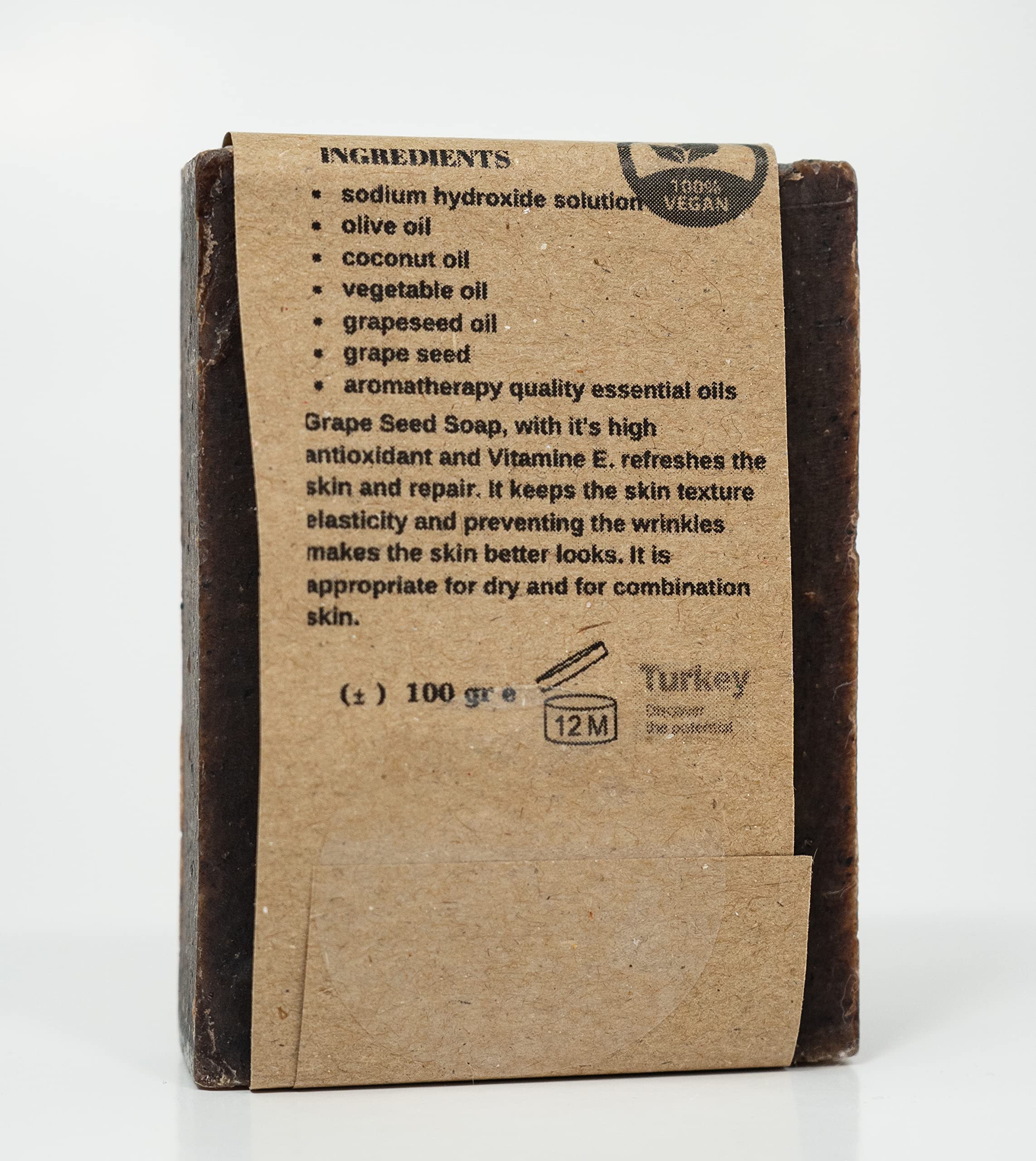 Natural Handmade Gift Set - Travel Size Shampoo Bar & Conditioner (10-15 Washes), Handmade Grape Seed Soap, Organic Loofah & Turkish Face Towel - Skin Repair & Refreshment | Perfect for Travel, Eco-Friendly Bath Routine & Spa Day at Home