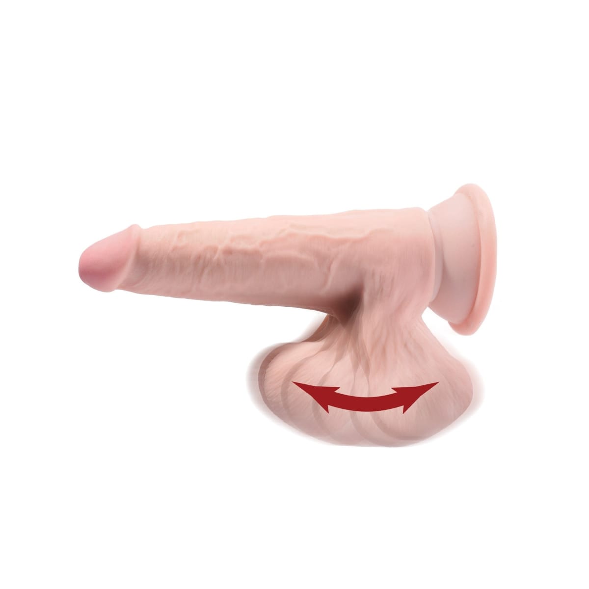 King Cock Plus 9 Inch Triple Density Realistic Dildo with Swinging Balls - Lifelike Silicone Penis for Enhanced Pleasure, Adult Toys for Men & Women - Perfect for Solo Play, Couples, and BDSM Scenes