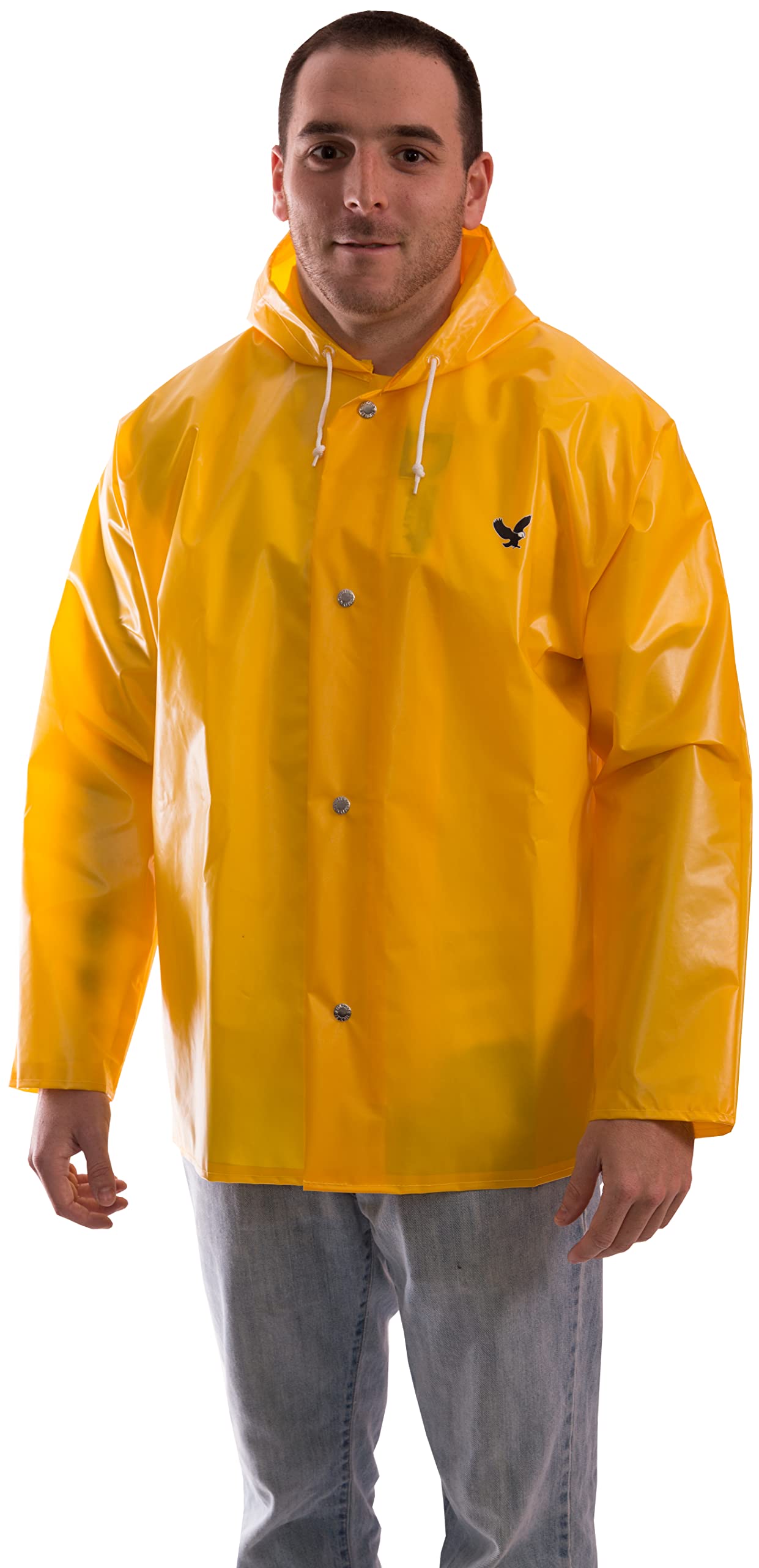 Tingley Standard Iron Eagle Waterproof Work Jacket for Men - Heavy Duty Raincoat for Construction, Fishing & Outdoor Activities