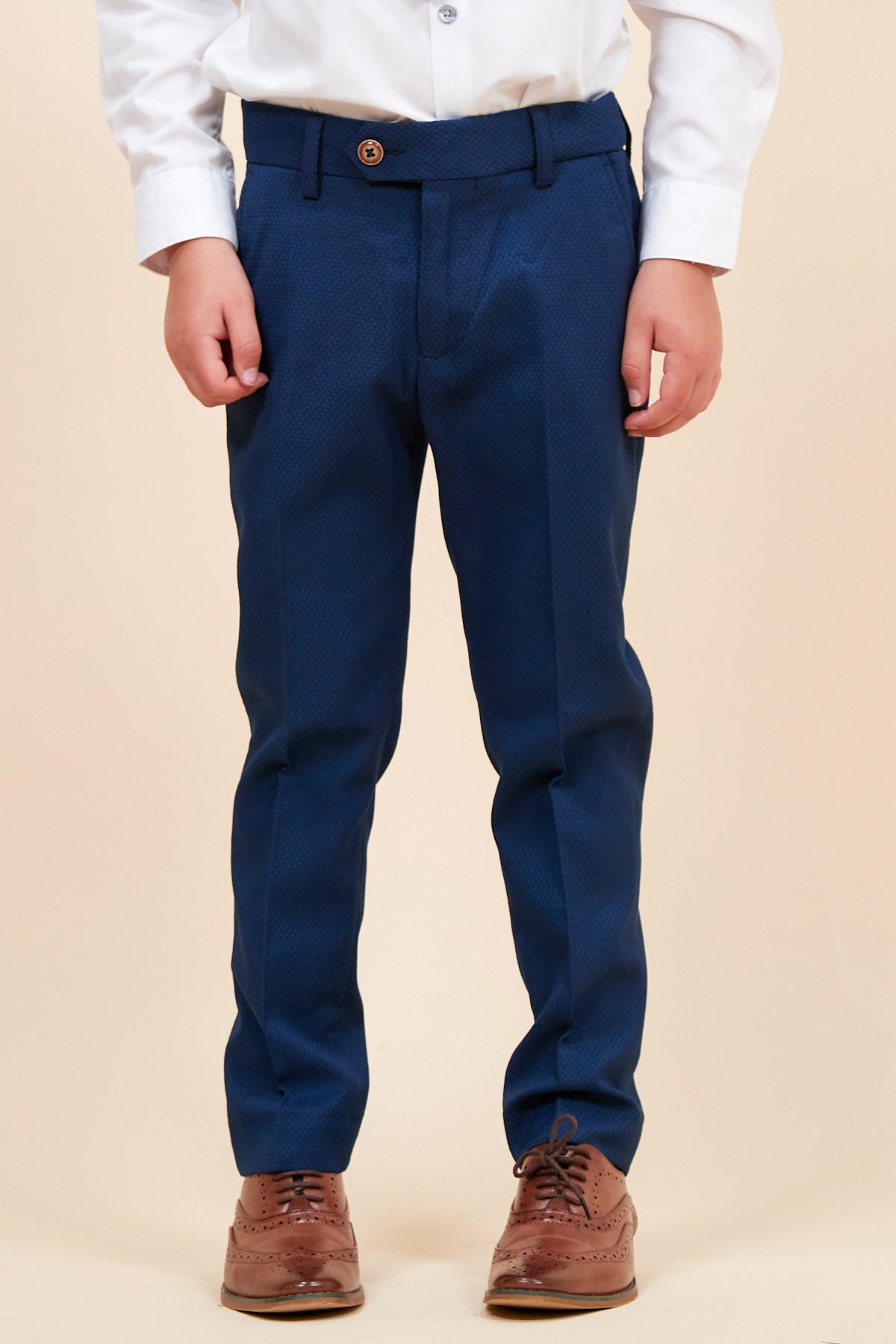 Royal Blue 3-Piece Suit for Boys - Formal Kids Suit Set with Jacket, Vest & Pants - Perfect for Weddings, Parties & Special Occasions