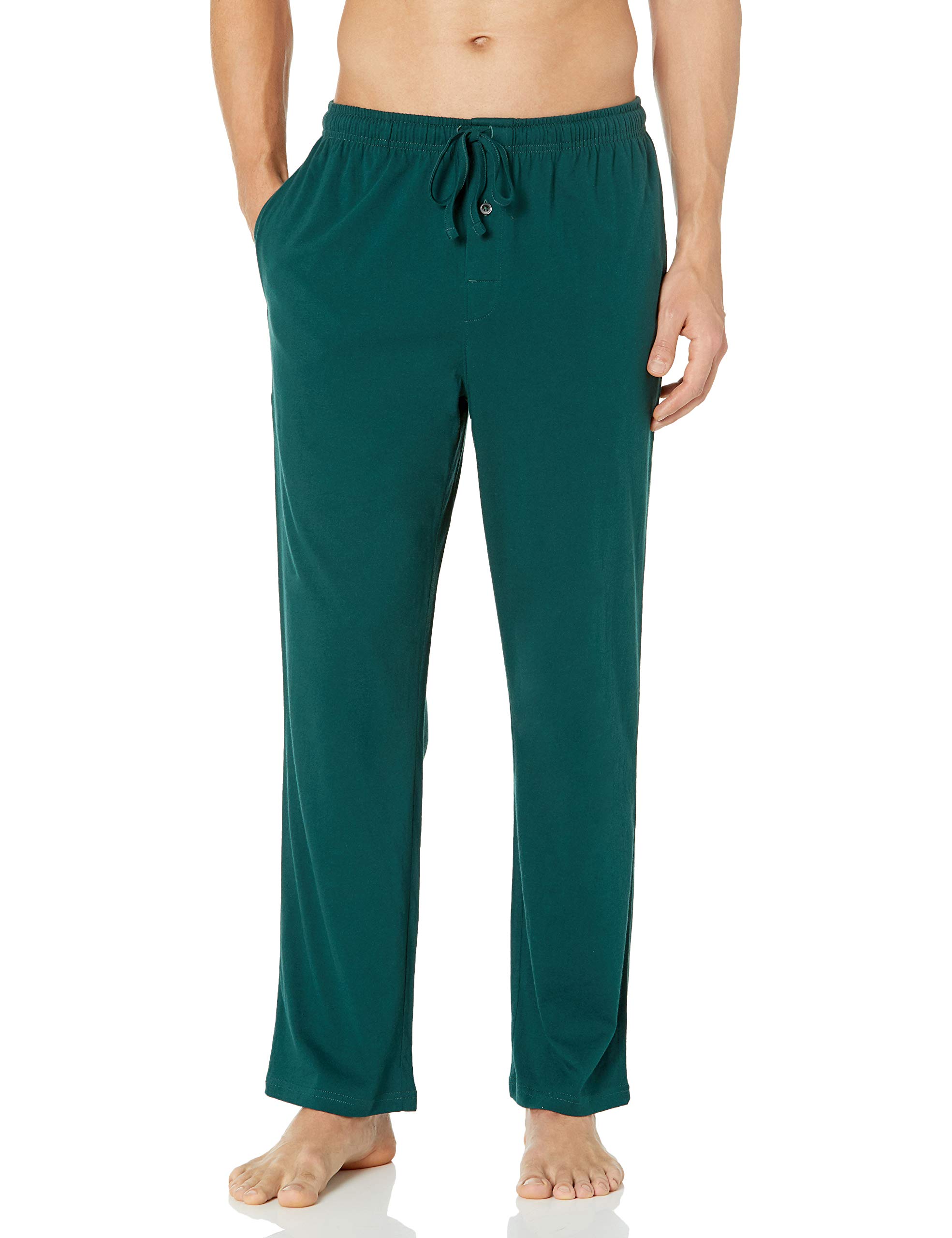 Amazon Essentials Men's Soft Cotton Knit Pajama Pants - Relaxed Fit Sleepwear for Lounge & Nighttime Comfort