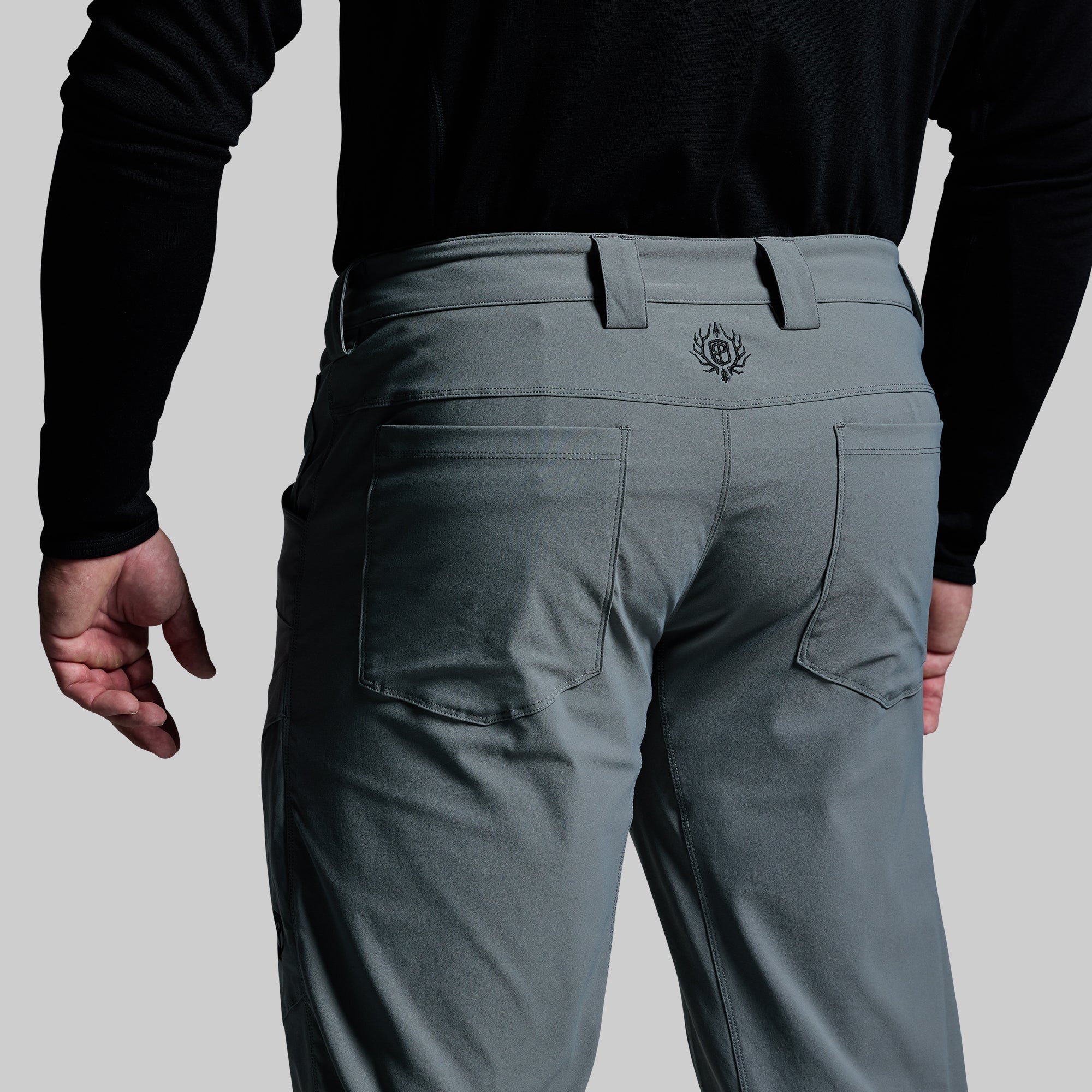 Men's Outdoor Hiking Pants - Lightweight Quick-Dry Water-Resistant Terrain Pant (Wolf Grey) for Camping, Trekking & Adventure Travel