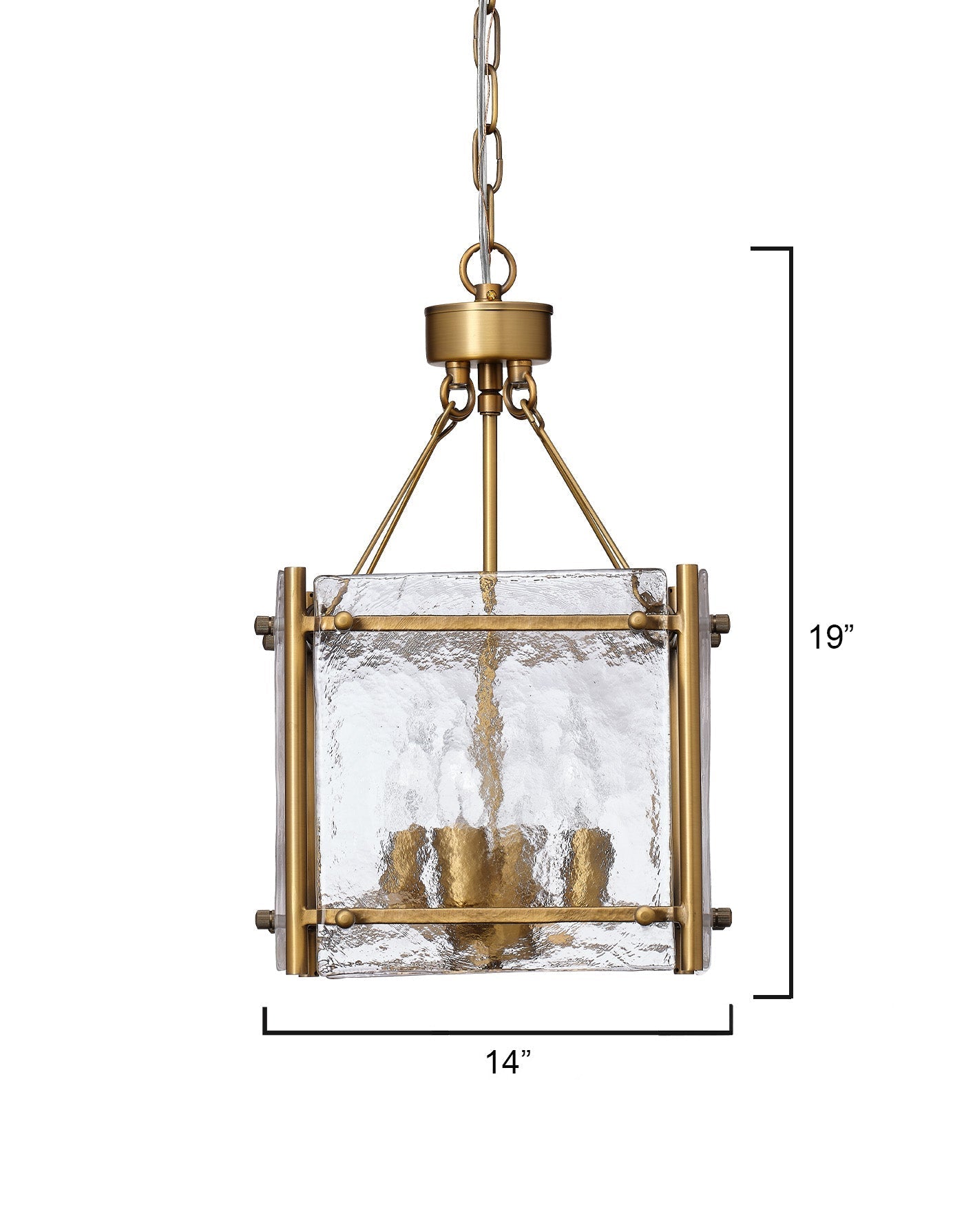 Glenn Square Chandelier - Modern Crystal Ceiling Light Fixture for Dining Room, Living Room & Bedroom | Elegant Home Decor Lighting