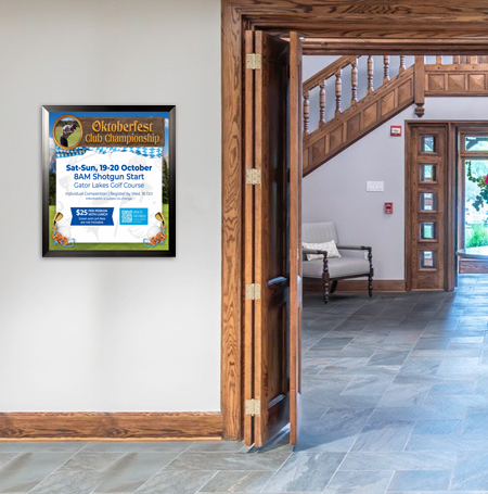 20x24 Poster Frame - Carbon Steel SwingFrame for Wall Display | Perfect for Home Decor, Office Art, and Gallery Exhibitions