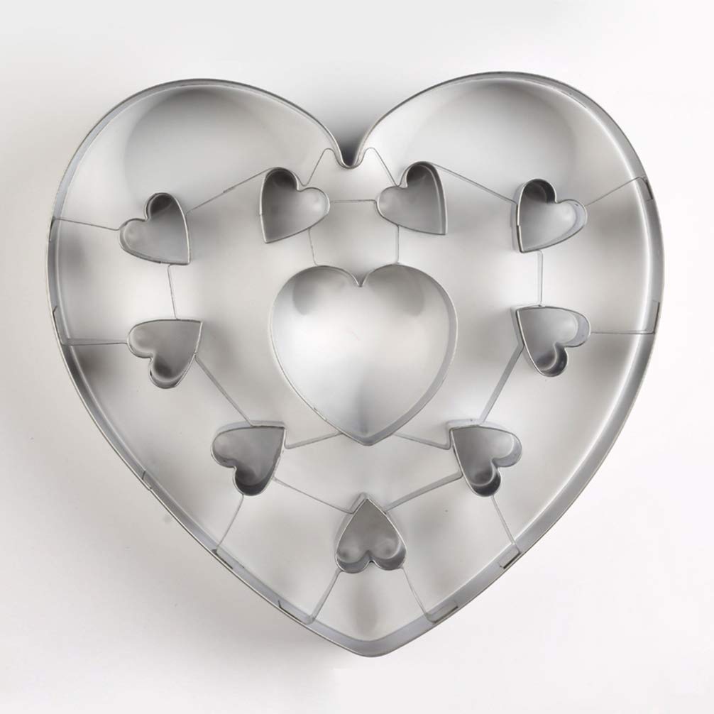 Valentine's Day Gummy & Cookie Molds Set - Heart-Shaped Baking Molds for Cakes, Biscuits, Chocolate & Pudding - Perfect for Valentine's Baking, DIY Desserts & Romantic Gift Making