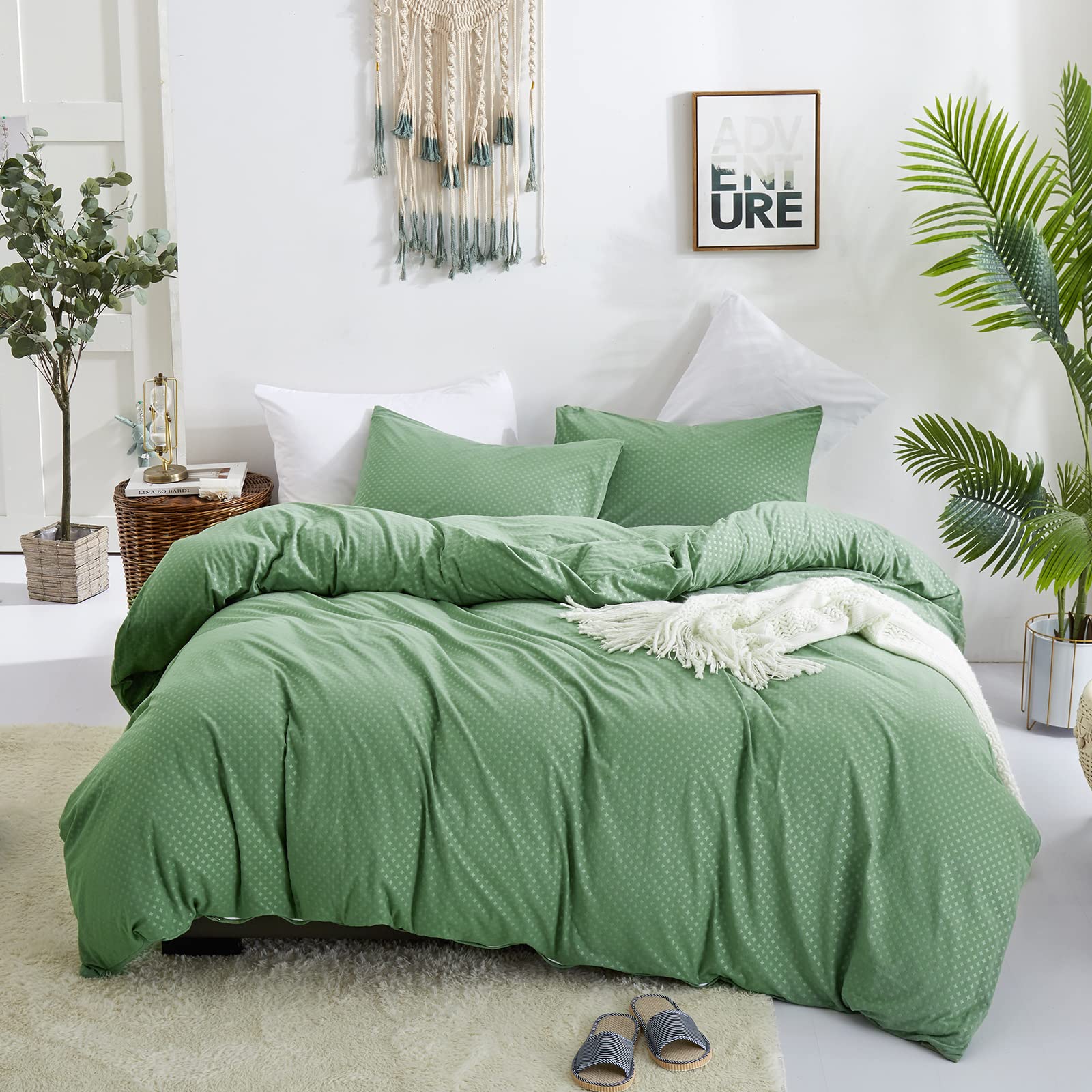 Sage Green Velvet Comforter Set Twin Size - Ultra Soft Fluffy Micromink Sherpa Bedding - Warm Plush Blanket for Cozy Winter Nights & Bedroom Decor