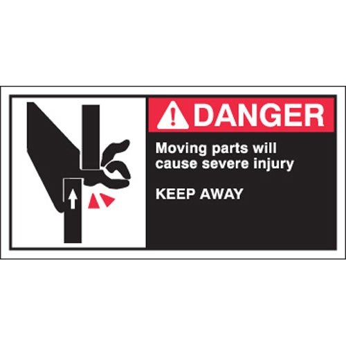 Brady 96170 CEMA Safety Labels - 20 Packs of 5 (100 Labels Total) | OSHA Compliant Hazard Warning Signs for Workplace Safety & Industrial Use