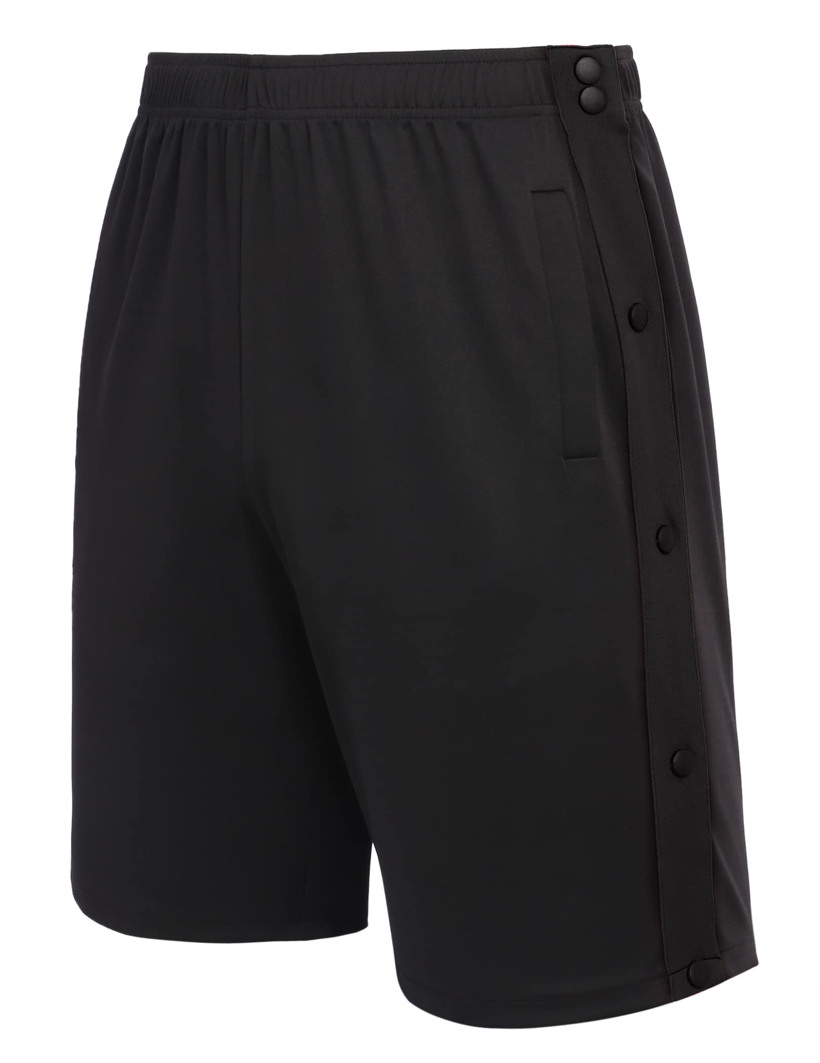 Post Surgery Adaptive Tear Away Shorts for Men - Wide Leg Snap Loose Fit Comfort Shorts for Recovery & Physical Therapy