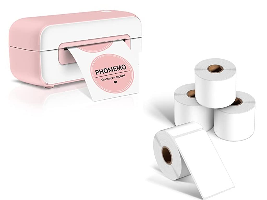 Phomemo Thermal Label Printer for Shipping Packages - Compatible with DYMO 30256 (2-5/16