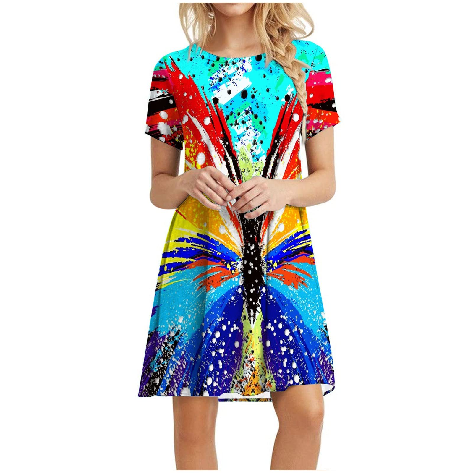 Maxi Summer Dresses for Women 2023 - Flowy Sleeveless Casual Swing Dress with Slit, Long Boho Beach Dress for Vacation, Party & Outdoor Date Night