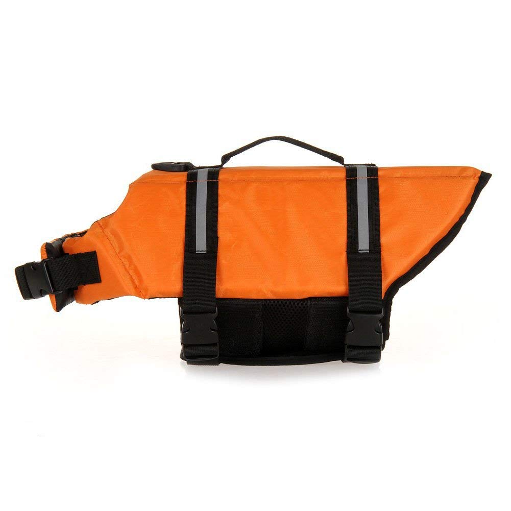 Premium Dog Life Jacket - Adjustable Pet Swim Vest with Handle & Reflective Strips for Safety, Flotation Aid for Swimming, Boating & Water Activities (Multiple Colors)