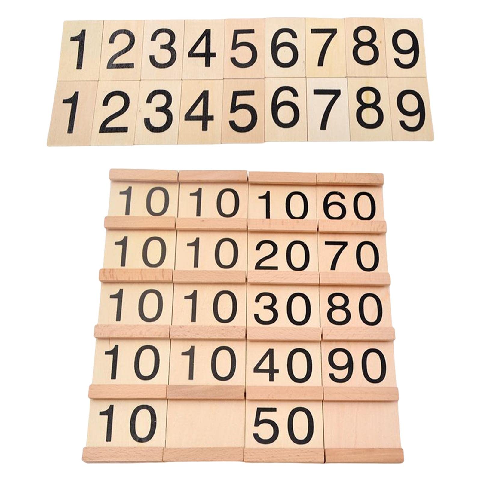 Gazechimp Number Blocks Counting Toys - Montessori Math Learning Toys for Kids, Homeschool & Classroom Educational STEM Activities | Perfect for Counting, Sorting & Early Math Skills