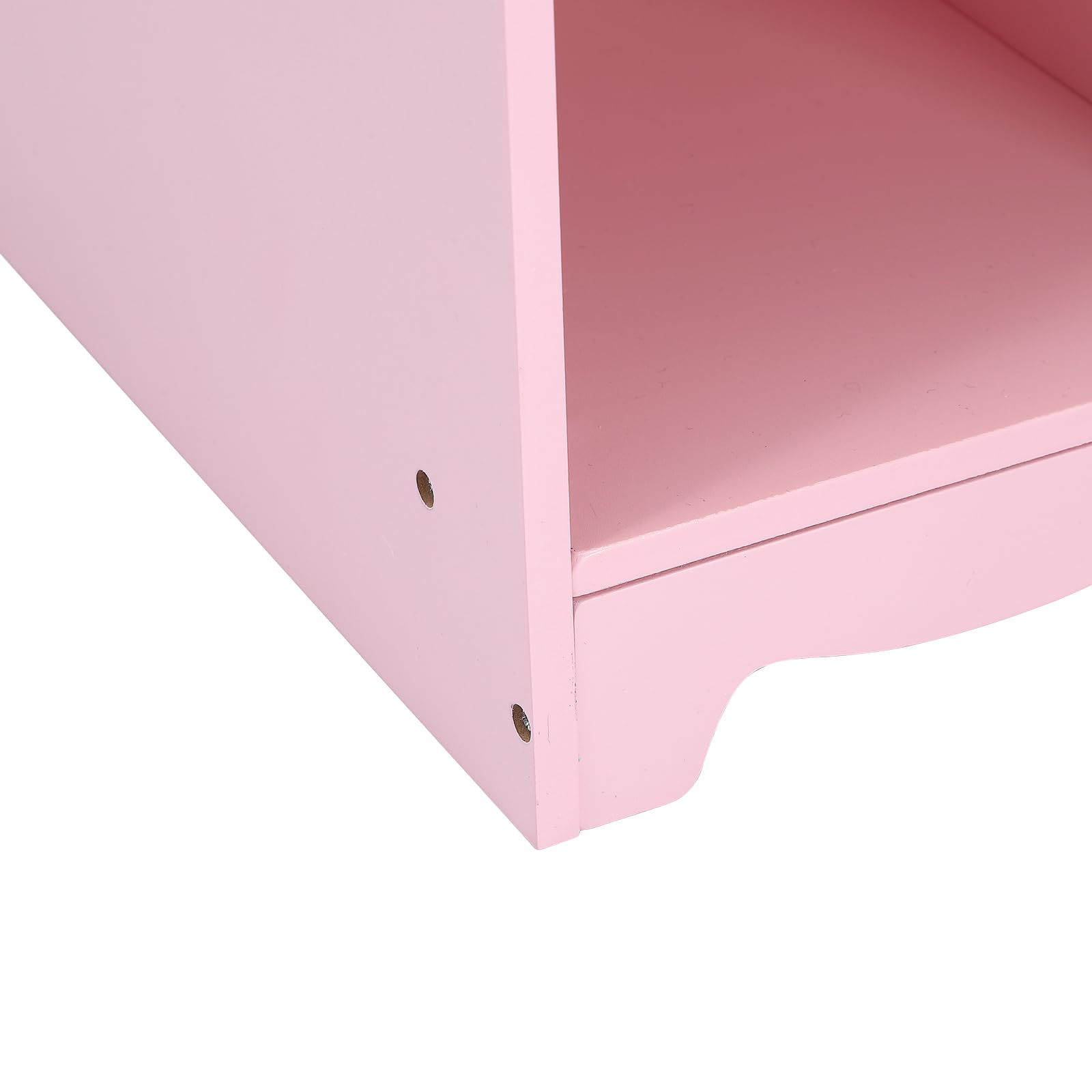 Princess Vanity Set for Girls Ages 4-9 - Kids Makeup Dressing Table with Mirror, Chair, Drawers & Stool - Pretend Play Toy for Birthday Gifts & Bedroom Decor (Pink/White) - Perfect for Pretend Play, Birthday Parties & Room Decoration