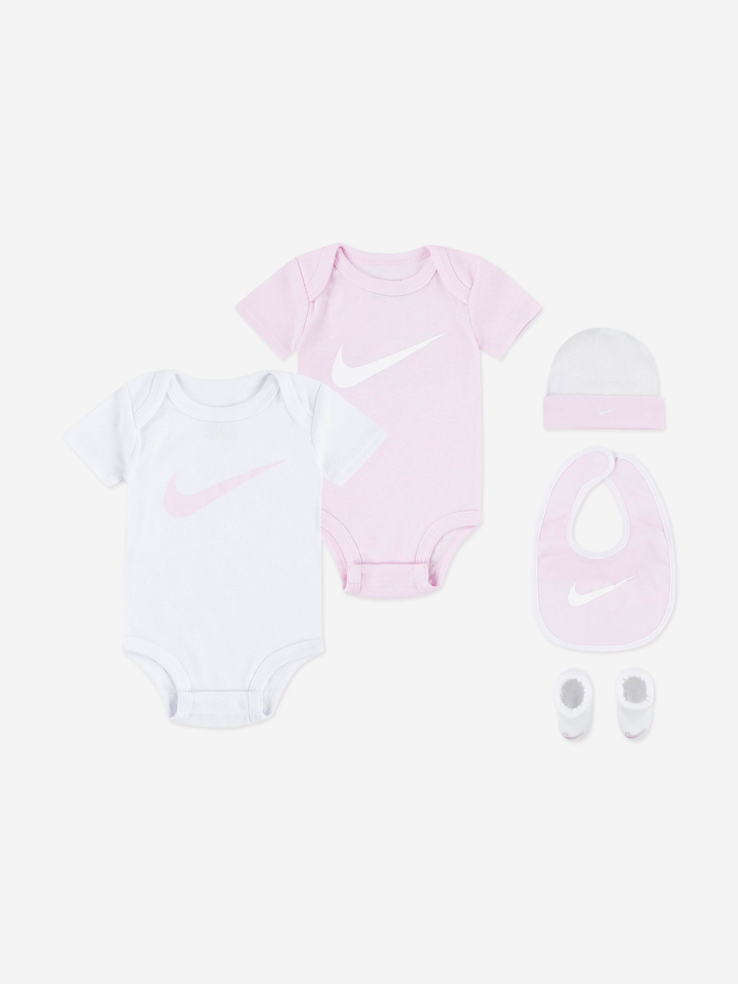 Baby Girls 5-Piece Gift Set in Pink | Newborn Outfit & Accessories | Perfect for Baby Showers, Birthdays & Special Occasions
