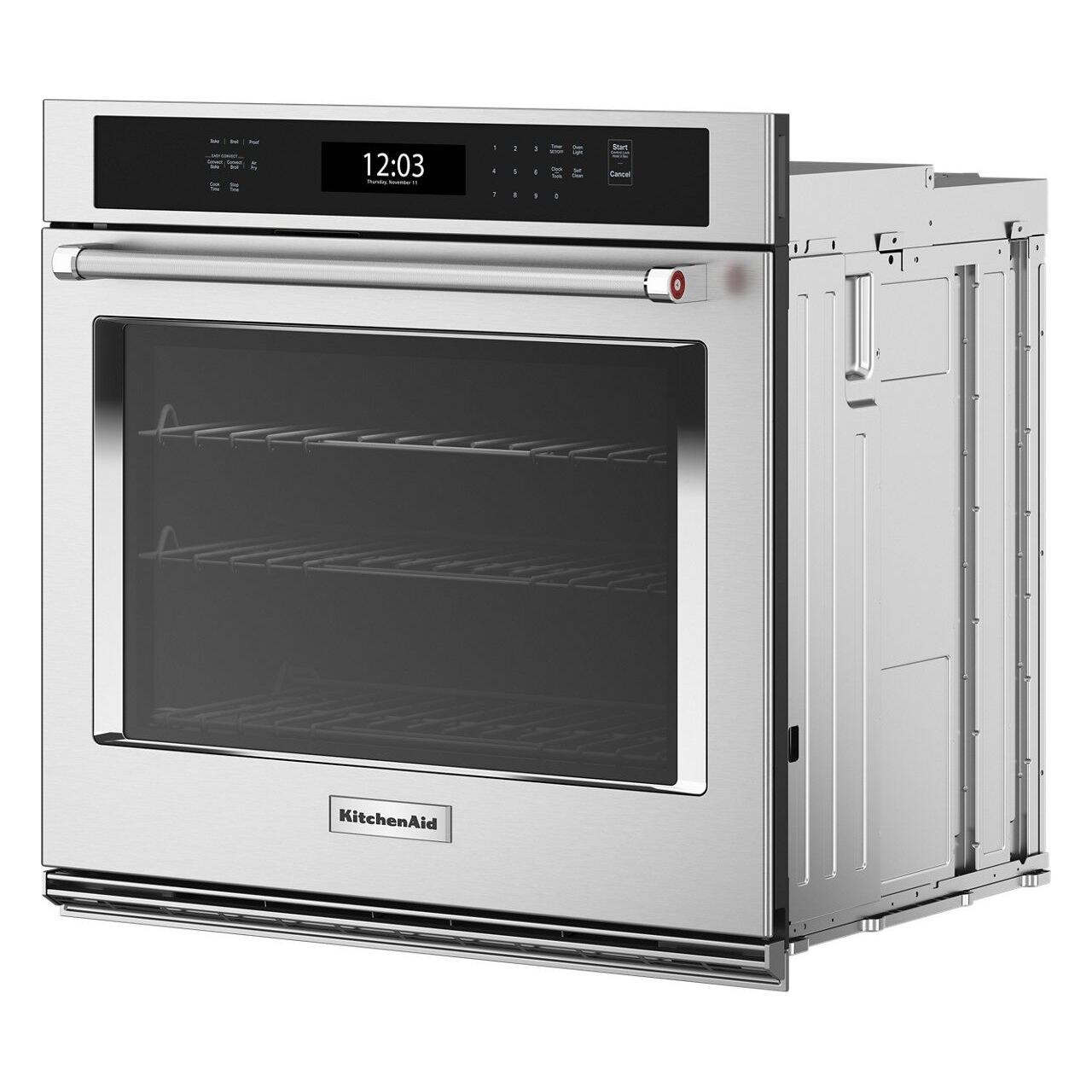 KitchenAid 30-Inch Built-In Wall Oven with 5.0 cu. ft. Capacity & Air Fry Function - Perfect for Baking, Roasting, and Air Frying in Modern Kitchens (Model KOES530PPS)