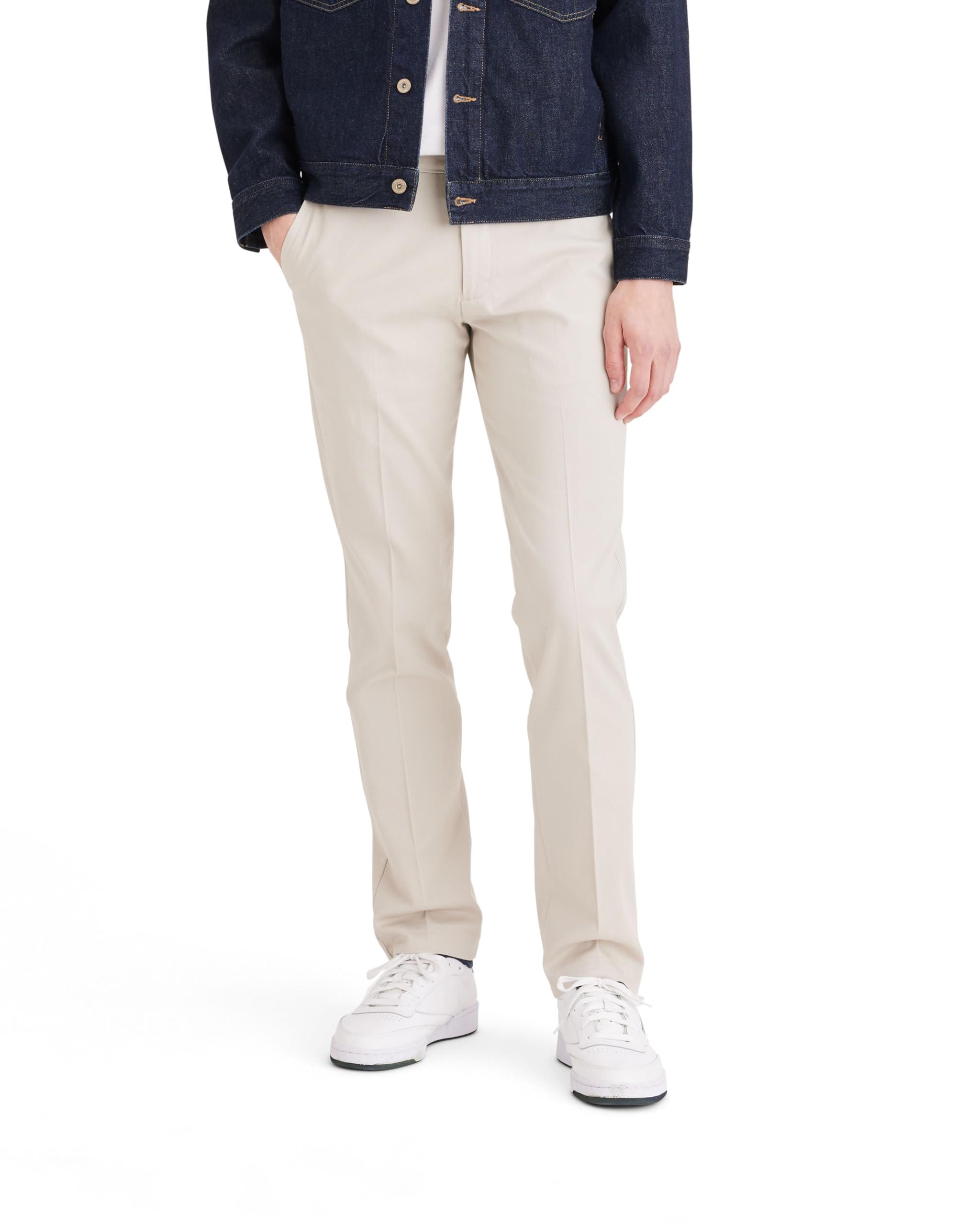 Dockers Men's Slim Fit Easy Khaki Pants - Comfortable Stretch Dress Pants for Office, Business Casual & Travel | Wrinkle-Resistant & Lightweight