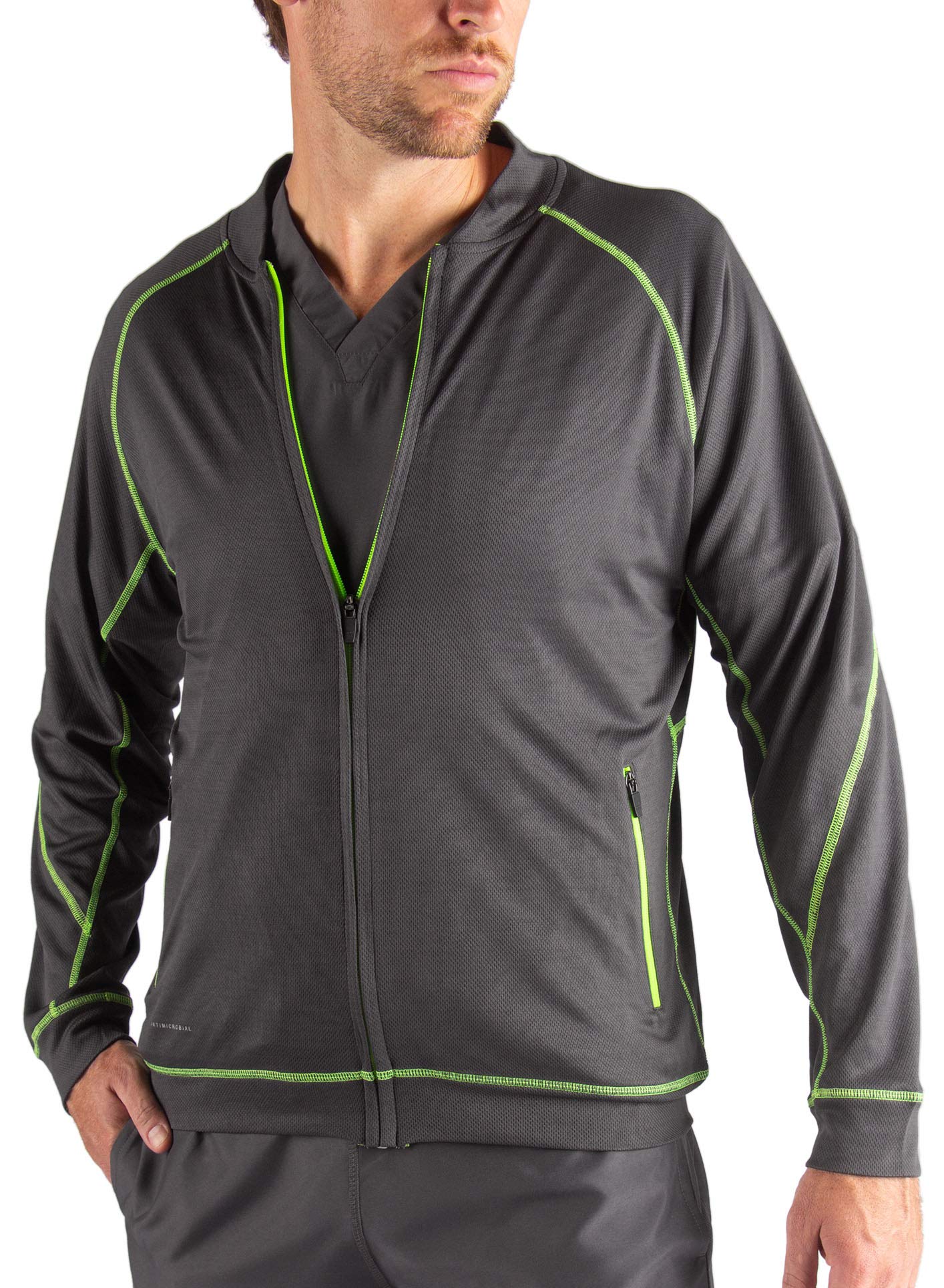 Men's Scrub Jacket - Comfortable Medical Uniform Top for Doctors & Nurses - Perfect for Hospital Shifts, Clinical Work & Healthcare Professionals