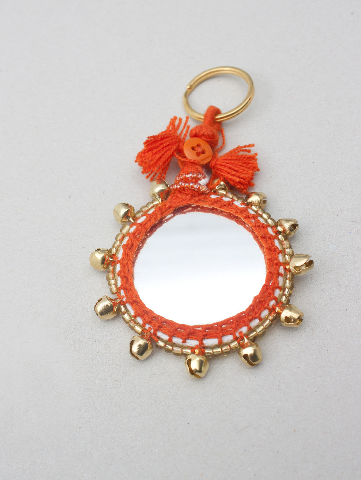 Stylish Bell Mirror Keychains - Durable & Decorative Key Rings for Women, Men & Kids - Perfect for Gifts, Handbags, Backpacks & Key Organization
